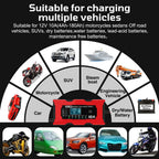 Automobile Battery Chargers 12V 10A Intelligent Pulse Repair Tool For Iron Lithium Lead Acid Batteries Storage Cell Car Chargers