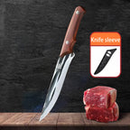 Kitchen knives, forged boning knives, professional high-hardness slaughter knives for the kitchen, Japanese chef's fruit knives